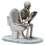 SKELETON ON TOILET, C/24