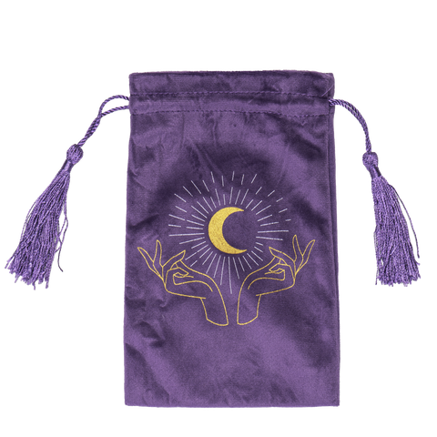 TAROT MOON HANDS DRAWSTRING POUCH 6PC PACK C/25