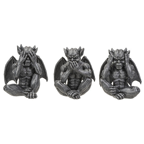 HEAR, SEE, SPEAK NO EVIL GARGOYLES C/4