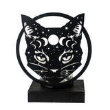 CELESTIAL CAT TEALIGHT HOLDER C/24