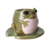 FROG ON LILY PAD OIL BURNER