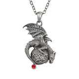 Dragon with Celtic Orb Necklace