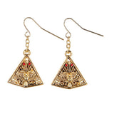 PYRAMID SCARAB EARRINGS C/60