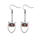 DISC-OWL EARRINGS C/60