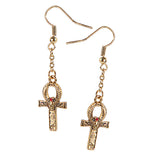 SCARAB CROSS EARRINGS C/60