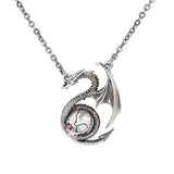 DRAGON WITH SKULL NECKLACE/60