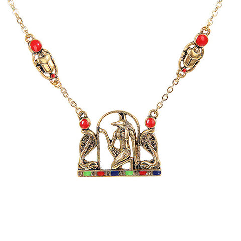 DISC-ANUBIS NECKLACE C/60