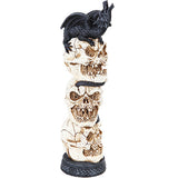 Stacked Skull Dragon Incense Burner