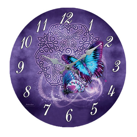 CELTIC BUTTERFLY CLOCK/12