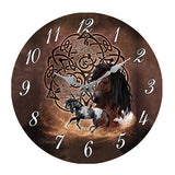 CELTIC HORSE CLOCK C/12