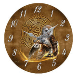 CELTIC OWL CLOCK C/12