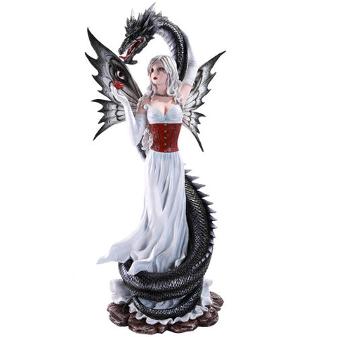 Fairy with White Dragon