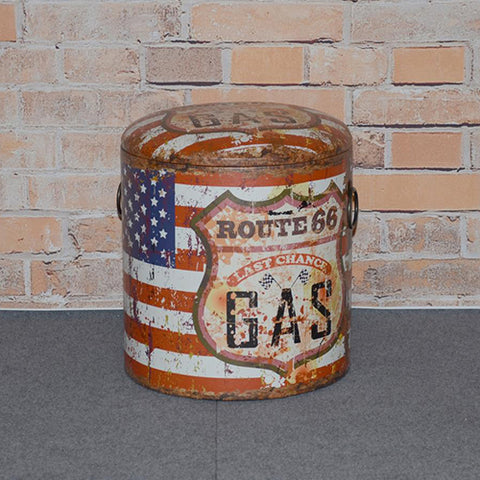 Route 66 Storage Stool Set 2