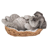 DISC-SCHNAUZER WICKER BASKET C/8