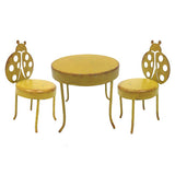 DISC-METAL TABLE & CHAIRS SET C/48