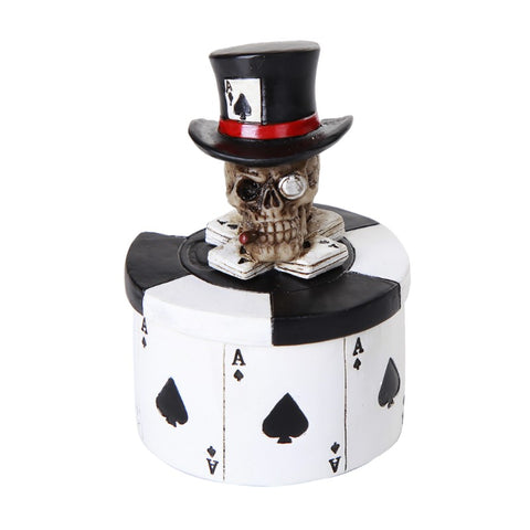 DISC-POKER SKULL MINI BOX  4PC PACK  C/12