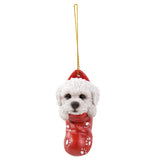 DISC-BICHON FRISE ORNAMENT, C/36