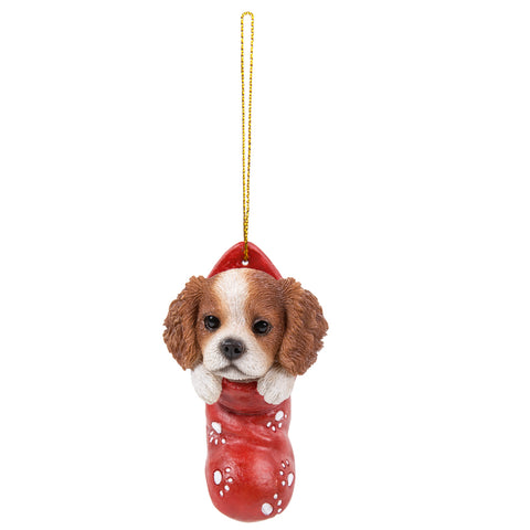 DISC-KING CHARLES SPANIEL ORNAMENT, C/96