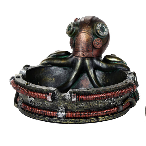 STEAMPUNK OCTOPUS ASHTRAY, C/24