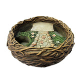 BIRD NEST PLANTER DISPLAY, C/6