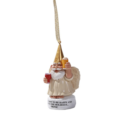 DISC-ANGEL GNOME ORNAMENT/36