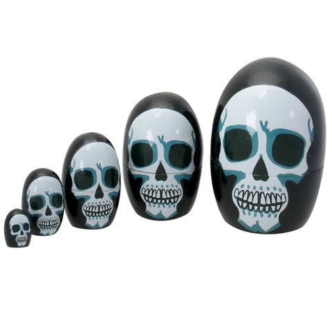 DISC-SKULL NESTING DOLLS C/48