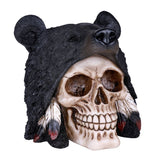 SKULL W/ BLACK BEAR HAT C/12