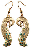 PEACOCK EARRINGS , C/60