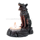 WOLF TEA LIGHT HOLDER/24