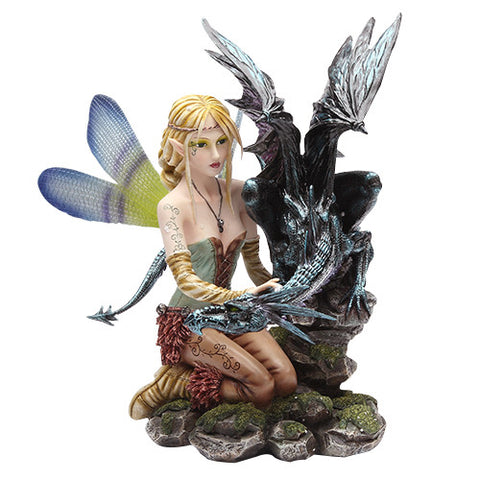 Fairy with Black Dragon