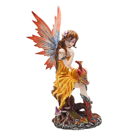 Fairy with Orange Dragon