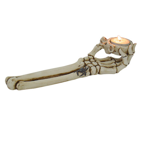 SKELETON HAND CANDLE BURNER, C/24