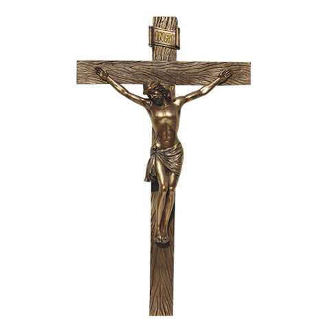 WALL CRUCIFIX BRONZE C/1