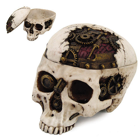 Steampunk Skull Box